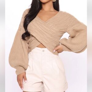 *BRAND NEW* Fashion Nova Keep It Chic Sweater - Taupe
